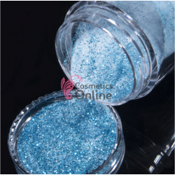 Pudra acrilica de 10g Amelie pentru constructie sau modelaj 3D - PDR55 sclipici Albastru (Blue)